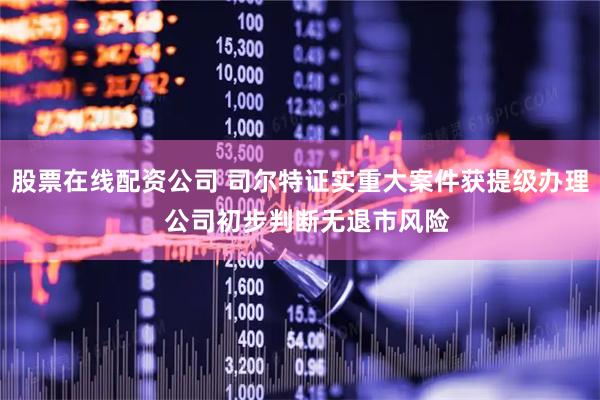 股票在线配资公司 司尔特证实重大案件获提级办理  公司初步判断无退市风险