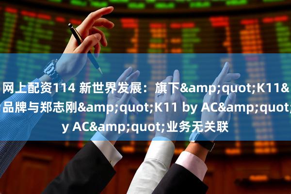 网上配资114 新世界发展:旗下"K11"品牌与郑志刚"K11 by AC"业务无关联